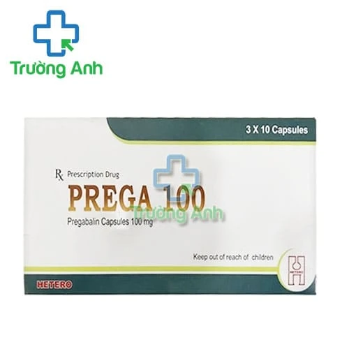 Prega-100 Hetero - Thuốc điều trị đau dây thần kinh, động kinh