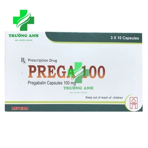 Prega-100 Hetero - Thuốc điều trị đau dây thần kinh, động kinh