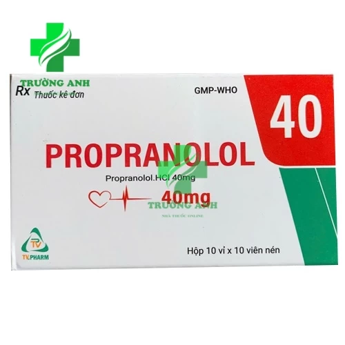 Propranolol 40mg Tv.Pharm - Thuốc điều trị tăng huyết áp