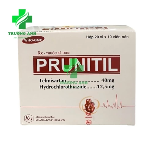 Prunitil 40mg/12.5mg Khapharco - Thuốc điều trị tăng huyết áp