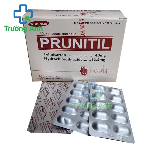 Prunitil 40mg/12.5mg Khapharco - Thuốc điều trị tăng huyết áp
