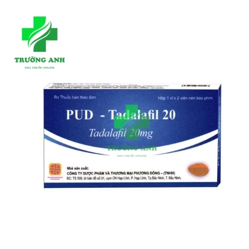 PUD-Tadalafil 20 - Điều trị rối loạn cương dương ở nam giới