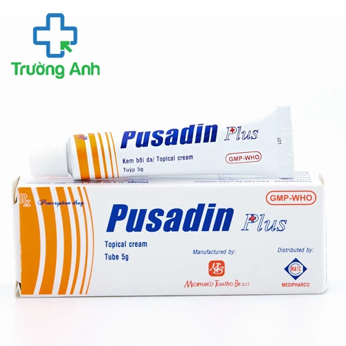 Pusadin plus - Thuốc điều trị nhiễm khuẩn ngoài da của Medipharco