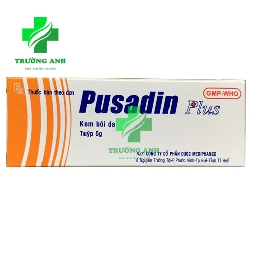 Pusadin plus - Thuốc điều trị nhiễm khuẩn ngoài da của Medipharco