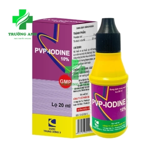PVP-IODINE 10% tw3 - Thuốc khử khuẩn các vết thương, sát khuẩn da