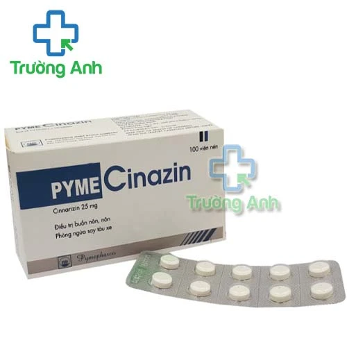 Pyme Cinazin 25mg Pymepharco - Phòng ngừa và điều trị sau tàu xe