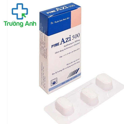 PymeAZI 500 - Thuốc điều trị viêm phổi, viêm phế quản cấp