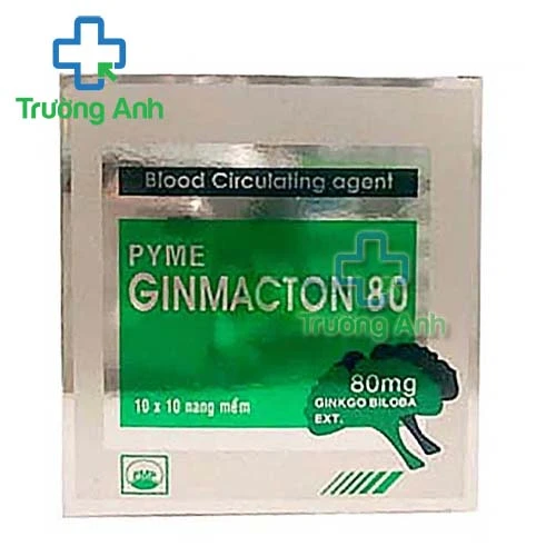 PymeGinmacton 80 Pymepharco - Điều trị nhức đầu, giảm trí nhớ