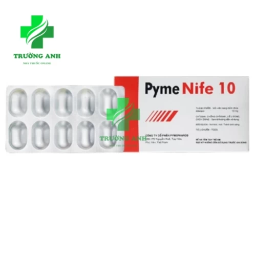 PymeNife 10 Pymepharco - Điều trị đau thắt ngực ổn định mãn tính