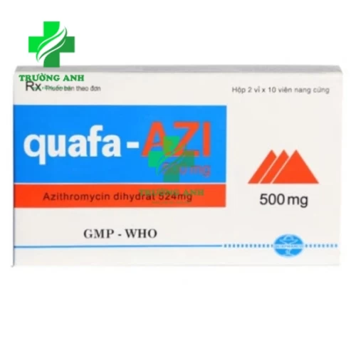 Quafa-Azi 500mg - Thuốc điều trị viêm họng & amiđan, viêm tai giữa