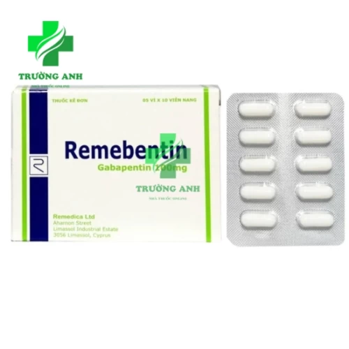 Remebentin 100 - Thuốc điều trị bệnh động kinh cục bộ của Cyprus