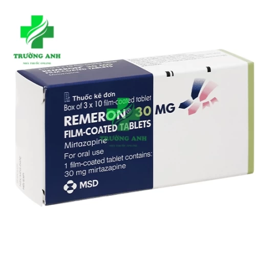 Remeron 30mg MSD - Thuốc điều trị bệnh trầm cảm hiệu quả