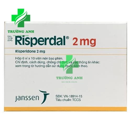 Risperdal 2mg - Thuốc điều trị tâm thần phân liệt hiệu quả