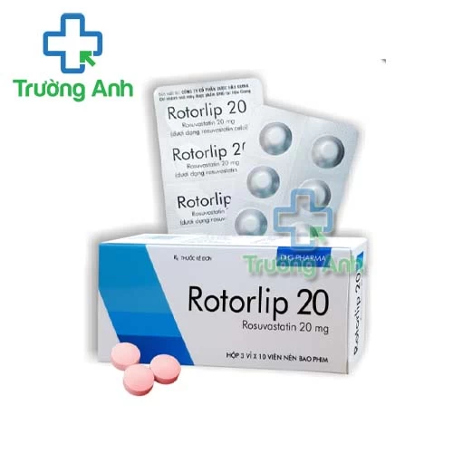 Rotorlip 20 DHG Pharma - Thuốc điều trị tăng cholesterol máu