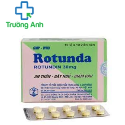 Rotunda - Thuốc an thần, giảm đau, điều trị mất ngủ hiệu quả của DP TW 2