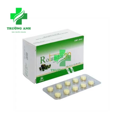 Rotundin 30 Khapharco - Thuốc an thần, giảm lo âu hiệu quả