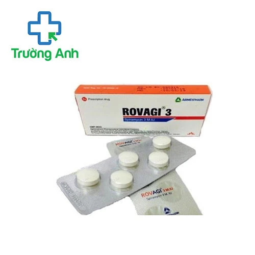 Rovagi 3 - Thuốc điều trị nhiễm khuẩn tai, mũi, họng, phế quản