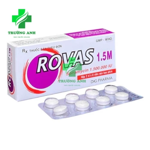 Rovas 1.5M DHG Pharma - Thuốc kháng sinh điều trị bệnh nhiễm khuẩn hiệu quả