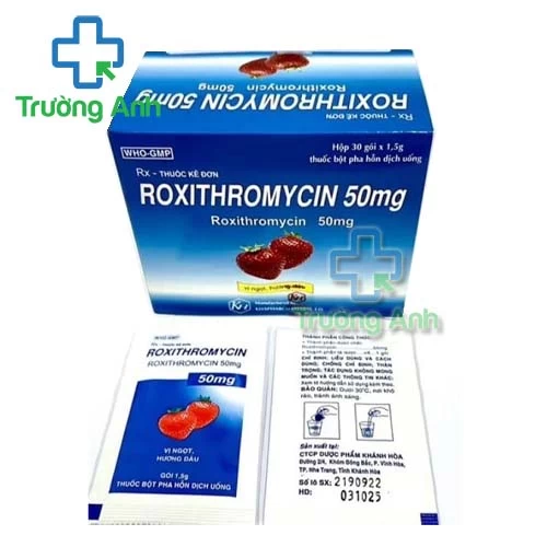 Roxithromycin 50mg Khapharco - Thuốc điều trị bệnh bạch hầu