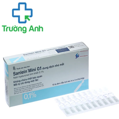Sanlein Mini 0.1 - Thuốc điều trị rối loạn mô kết mạc hiệu quả