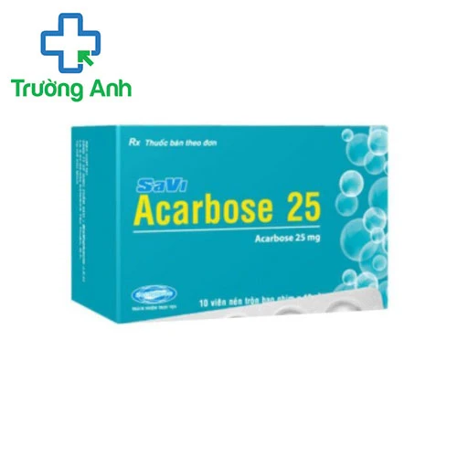 Savi Acarbose 25 - Điều trị đái tháo đường tuýp 2 hiệu quả