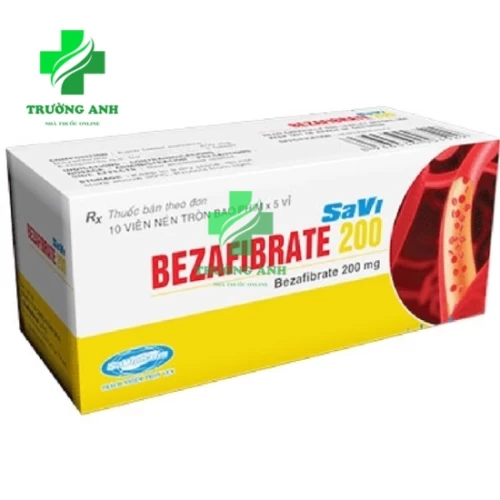 SaVi Bezafibrate 200 - Điều trị tăng lipoprotein máu hiệu quả
