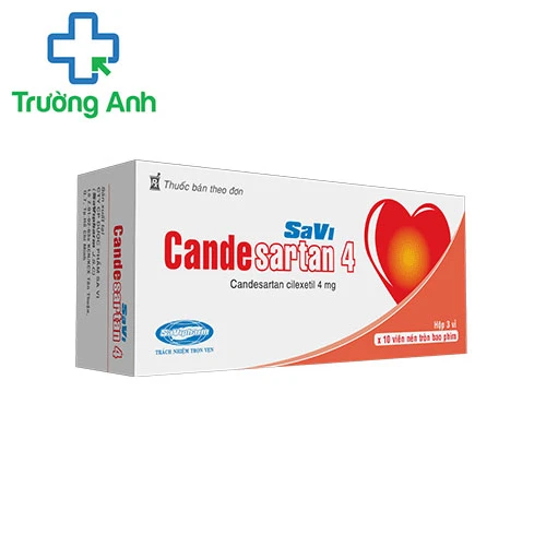 SaVi Candesartan 4 - Điều trị tăng huyết áp, suy tim hiệu quả
