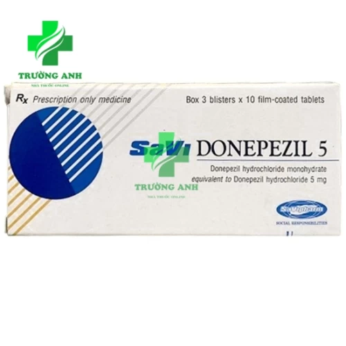 SaVi Donepezil 5 - Thuốc điều trị chứng sa sút trí tuệ Alzheimer 
