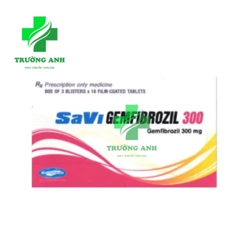 SaVi Gemfibrozil 300 - Thuốc điều trị tăng lipid huyết hiệu quả 