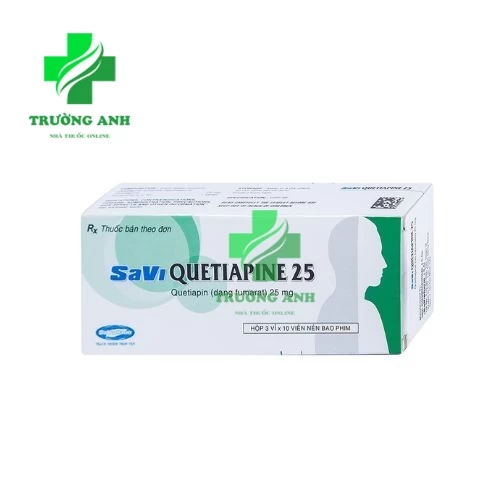 SAVI QUETIAPINE 25 - Thuốc điều trị bệnh thần kinh hiệu quả