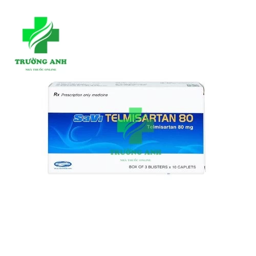 SaVi Telmisartan 80 - Điều trị tăng huyết áp hiệu quả