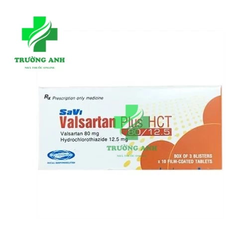 SAVI VALSARTAN PLUS HCT 80/12 - Thuốc điều trị tăng huyết áp 