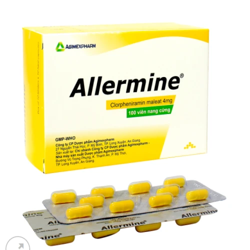 Allermine (viên nang) - Thuốc điều trị dị ứng hiệu quả của Agimexpharm