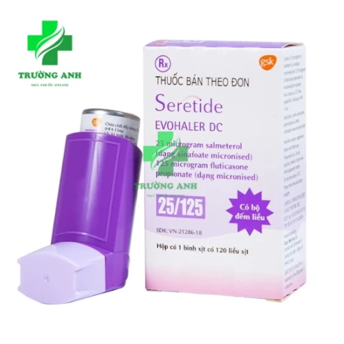 Seretide Evohaler DC 25/125mcg - Điều trị tắc nghẽn đường hô hấp