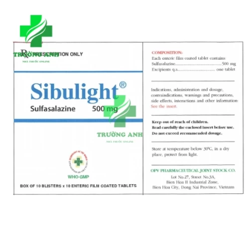 Sibulight 500mg OPV - Thuốc điều trị viêm loét đại tràng