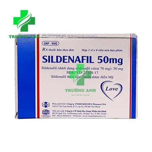 Sildenafil 50mg Ba Đình - Thuốc điều trị rối loạn cương dương