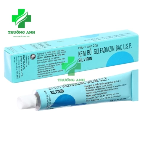 Silvirin Cream 20g Satyam - Thuốc điều trị bỏng da hiệu quả 