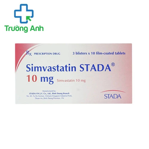 Simvastatin Stada 10mg - Thuốc điều trị tăng cholesterol huyết nguyên phát