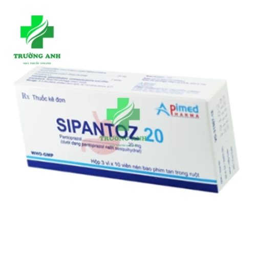 Sipantoz 20 - Thuốc điều trị trào ngược dạ dày - thực quản