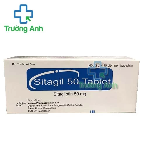 Sitagil 50 Incepta - Thuốc điều trị bệnh tiểu đường typ 2