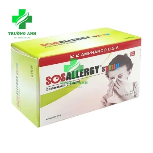 SOSALLERGY SYRUP - Thuốc điều trị viêm mũi dị ứng, mề đay hiệu quả