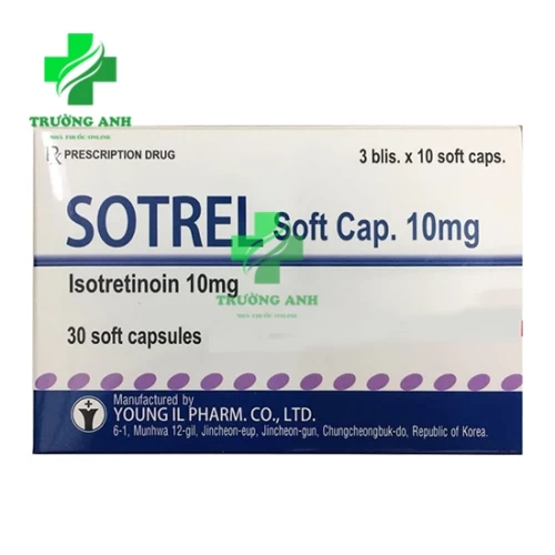 Sotrel 10mg - Thuốc điều trị mụn trứng cá của Hàn Quốc