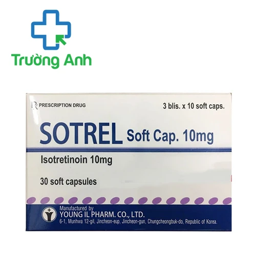 Sotrel 10mg - Thuốc điều trị mụn trứng cá của Hàn Quốc
