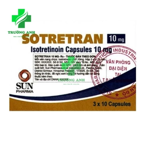 Sotretran 10Mg - Thuốc điều trị mụn bọc trứng cá hiệu quả