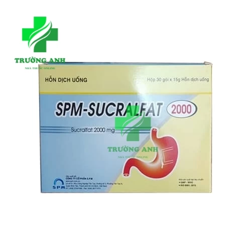 SPM-Sucralfat 2000 - Thuốc điều trị viêm loét dạ dày, tá tràng