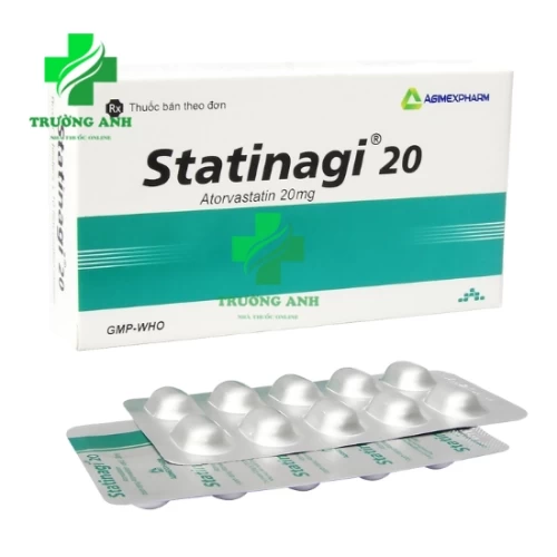 Statinagi 20 - Thuốc dự phòng tiền phát xơ vữa động mạch vành