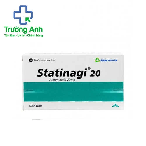 Statinagi 20 - Thuốc dự phòng tiền phát xơ vữa động mạch vành