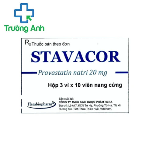 Stavacor 20mg - Thuốc điều trị tăng cholesterol hiệu quả