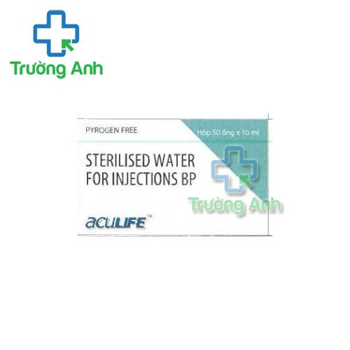 Sterilised water for injection BP 10ml Aculife - Thuốc pha tiêm