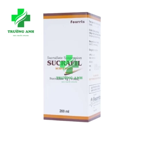 Sucrafil Suspension 1g/10ml Fourrts - Điều trị loét dạ dày